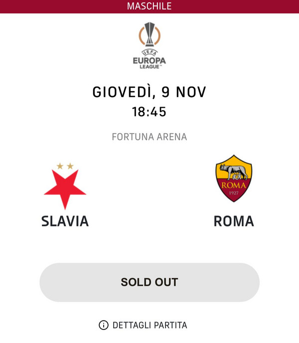 slavia-praga-roma-biglietti-settore-ospiti-sold-out