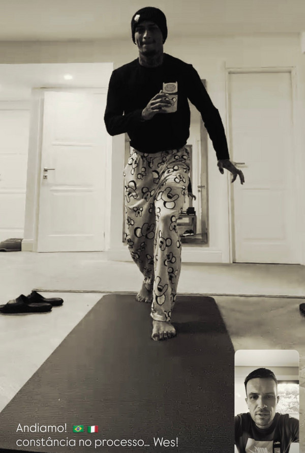 instagram-wesley-allenamento-casa